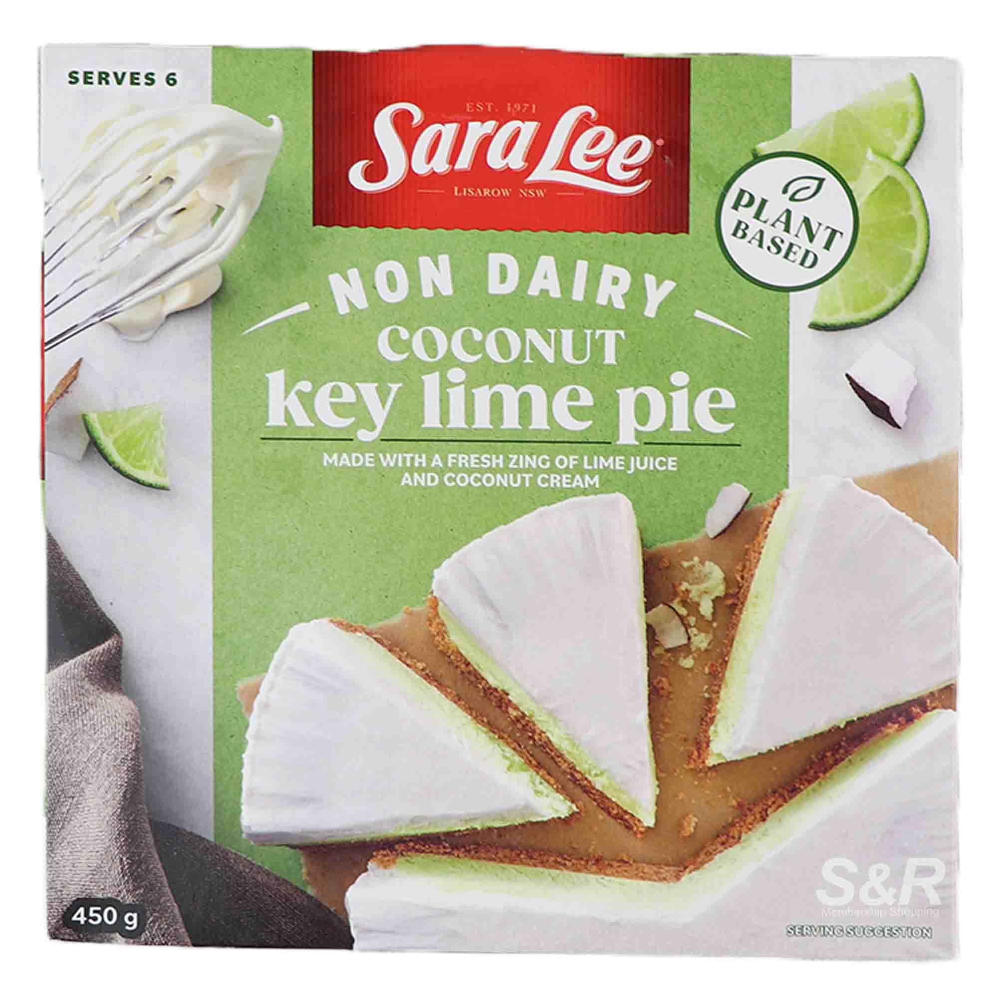 Sara Lee Plant Based Coconut Key Lime Pie 450g Sara Lee Plant Based Coconut Key Lime Pie 450g